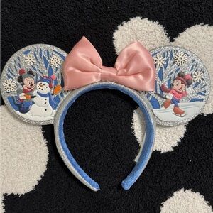 Disney Mickey and Minnie Winter Ears Headband